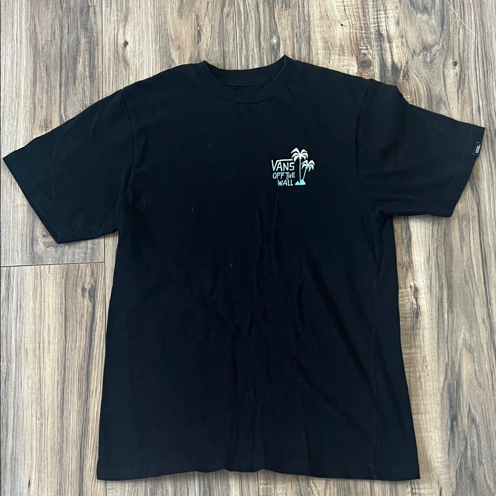 Vans Black Short Sleeve Tee with Logo